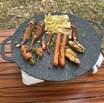 СКОВОРОДА ВОК КОРЕЙСКИЙ ГРИЛЬ ИНДУКЦИОННЫЙ БАРБЕКЮ 34 см + БЕСПЛАТНАЯ ЛОЖКА