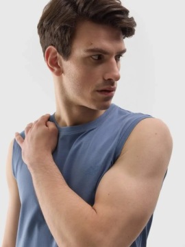 Хлопковая футболка без рукавов 4F Regular TSLEM075 > L