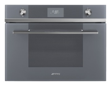 Компактная духовка Smeg SF4101MCS1 с функцией микроволновой печи