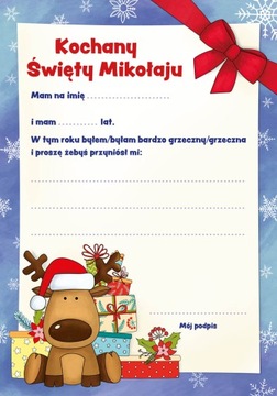 List do Świętego Mikołaja