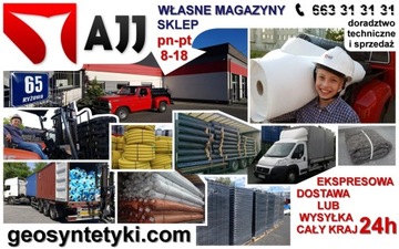СЕРТИФИЦИРОВАННЫЙ геотекстиль PES300B от AJJ.pl, шириной 3 м в погонных метрах.