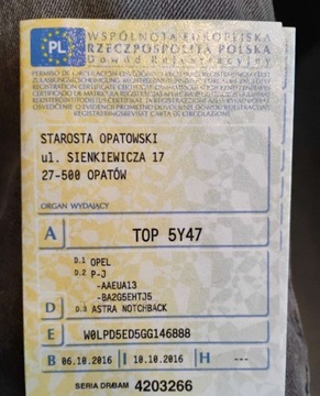 Opel Astra J Sedan 1.6 Twinport ECOTEC 115KM 2016 Opel Astra 2016r, 1.6 Benzyna. SALON POLSKA. Uszkodzony tyl. Jezdzi. 1.6, zdjęcie 22