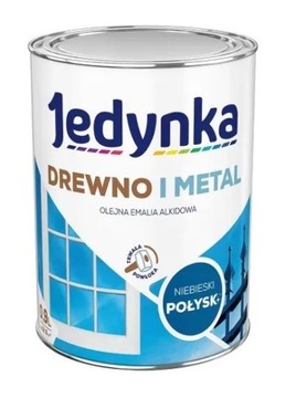 Jedynka Drewno i Metal połysk niebieski 0,9L