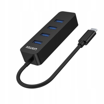 Концентратор USB-C, 4 порта USB 3.1, активный, 10 Вт Unitek
