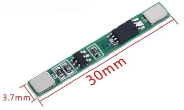 Модуль BMS PCM PCB для зарядки и защиты 1S 3.7V 3A Li-ion элементов до 18650