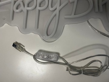 НЕОН СВЕТОДИОД С ДНЕМ РОЖДЕНИЯ С Днем Рождения Неон