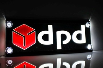Tablica z Logiem Firmy DPD rozmiar 40x16 - tablica LED Kolorowa