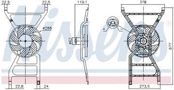 NISSENS 850089 VENTILÁTOR CHLAZENÍ MOTORU
