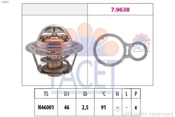 FACET 7.8524 TERMOSTAT KAPALINA CHLADÍCÍ