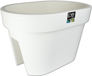 Цветочный горшок Balcony Box для балюстрады LOFLY White DLOFR400 балюстрады