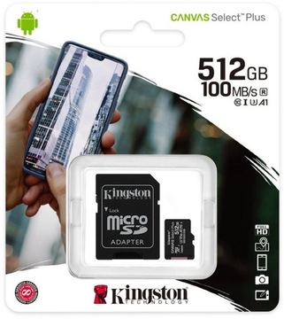 Kingston Canvas Select Plus 100R A1 micSDXC 512GB