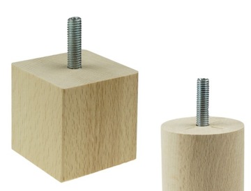 10 х Винт M8 x 70 мм Шуруп для дерева с двойной резьбой