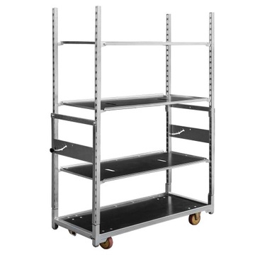 Датская тележка для цветов с 3 полками 172х56х140 см на колесах Мега-М