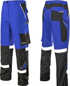 SPODNIE do pasa ROBOCZE 270g PASY ODBLASKOWE r 64