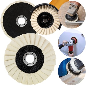 TARCZA POLERSKA LISTKOWA FILCOWA LAMELKA FILC NA SZLIFIERKĘ DO PAST 125mm