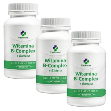 WITAMINA B-complex + biotyna + kwas foliowy 360 tabletek