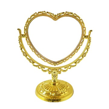 Настольное зеркало для макияжа, вращающееся на 360 градусов, овальное, в винтажном стиле.