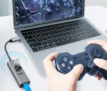 СЕТЕВАЯ КАРТА СЕТЕВОЙ АДАПТЕР RJ45 3 ПОРТА USB 3.0 100/1000 Мбит/с ETHERNET