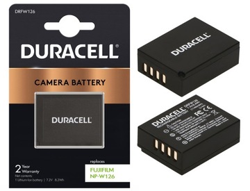 АККУМУЛЯТОР DURACELL ДЛЯ FUJI NP-W126 NP-W126S FinePix HS30EXR X-S10 1140 МАЧ