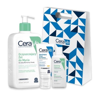 CERAVE oczyszczający ŻEL + KREM SPF25 ZESTAW