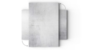 Магнитная доска для магнитов METALboards, цемент 60х40 см + БЕСПЛАТНЫЕ ПОДАРКИ