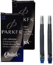 Naboje do piór granatowe 5 sztuk PARKER