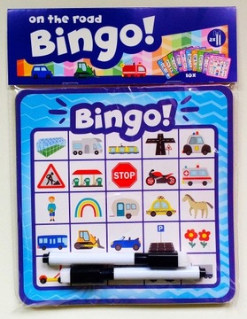 Gra BINGO Droga Podróż na Wycieczce Samochodowej w Aucie na Drogę