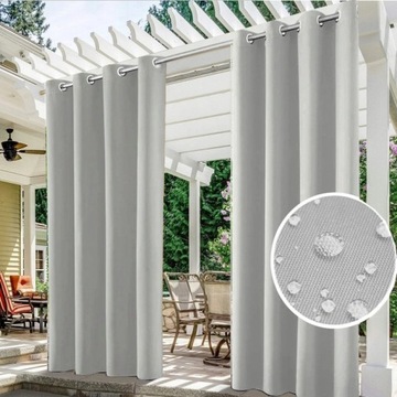 САДОВЫЕ ШТОРЫ 155х220 ДЛЯ ТЕРРАСЫ КАРБОН, БЕЛЫЕ