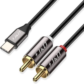 КАБЕЛЬ USB-C TYPE C к 2x RCA CINCH STEREO HQ