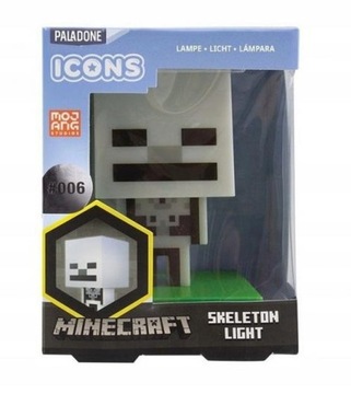 Lampka nocna Minecraft Szkielet Skeleton Paladone Licencja