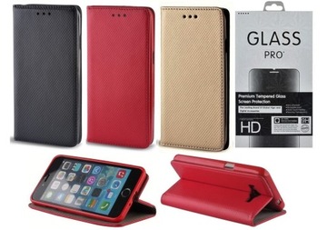 Etui Smart Magnet do Huawei Y9 2019 + Szkło
