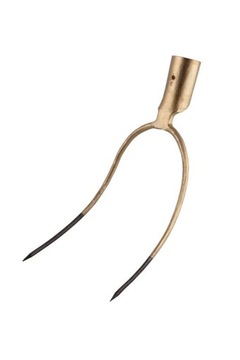 Widły stalowe, 2 zęby, 26 x 13 cm