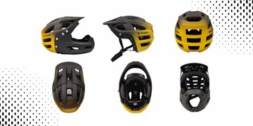 Kask rowerowy szczękowy na hulajnogę ochronny bezpieczny na rower XRIDER L
