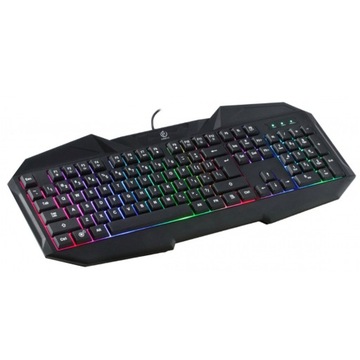 PRZEWODOWA KLAWIATURA RGB GAMINGOWY DESIGN TRYBY ŚWIATŁA