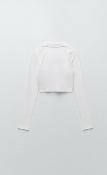 ZARA DAMSKI TOP Z DŁUGIM RĘKAWEM CASUAL L RFS