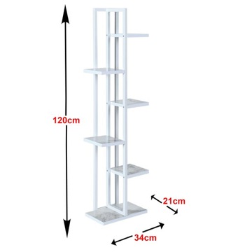ПОДСТАВКА ДЛЯ ЦВЕТОВ ПОЛКА ПОДСТАВКА ДЛЯ ЦВЕТОВ ЛОФТ ГОРШКИ, 6 УРОВНЕЙ