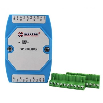 WP3084ADAM 8VI 8 входов 0–10 В/RS485 Modbus RTU