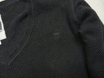 G-STAR RAW Lockstar V Knit męski bawełniany sweter V-Neck M