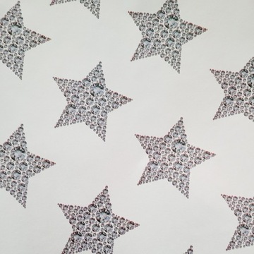 Papier szare gwiazdy do pakowania 57cmx2m 2m357