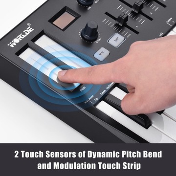 Портативный USB MIDI с 25 клавишами WORLDE Panda MINI II