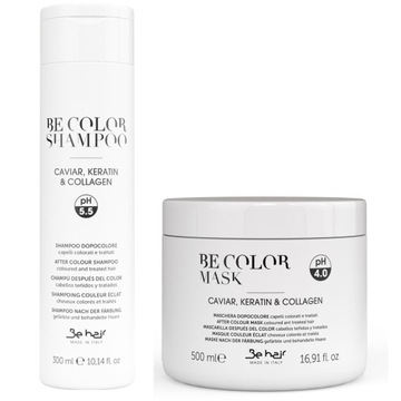 Be Hair BE COLOR Szampon 300 ml + Maska 500 ml
