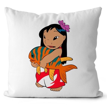 PODUSZKA STICH LILO I STICH PREZENT DLA DZIECKA JASIEK 40X40 CM MIKROFIBRA