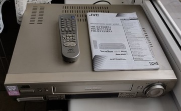 Видеорегистратор JVC HR-S7700 S-VHS, польское меню, оригинальный пульт!