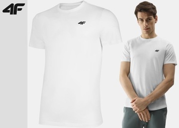 Koszulka Męska 4F T-Shirt 1154 Podkoszulek Bawełna Sportowa na co dzień L