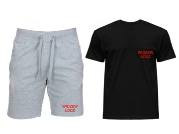KOMPLET T-SHIRT + SPODENKI WIDZEW ŁÓDŹ MĘSKI M