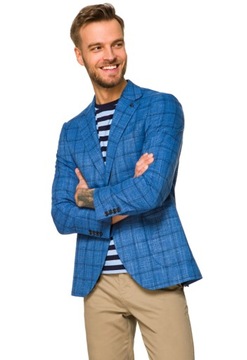 Marynarka Męska Niebieska Lancerto Masada 170/100