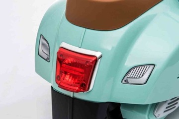 Самокат Vespa на аккумуляторе, бирюзовый