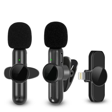 Mikrofon dynamiczny 2x wireless lavalier ISO