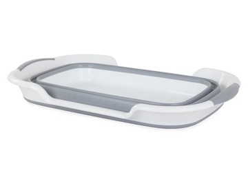 СКЛАДНАЯ СИЛИКОНОВАЯ ЧАША СО СЛИВОМ ДЛЯ БЕЛЬЯ