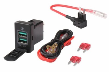 РАЗЪЕМ USB QC 3.0 TOYOTA БЫСТРАЯ ЗАРЯДКА И ЖГУТ ПРОВОДОВ